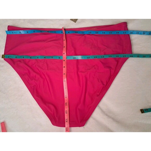 J.CREW Bikini Bottom Radiant Fuchsia High Rise Full Coverage BM642 Size XXL NWT - Picture 6 of 8